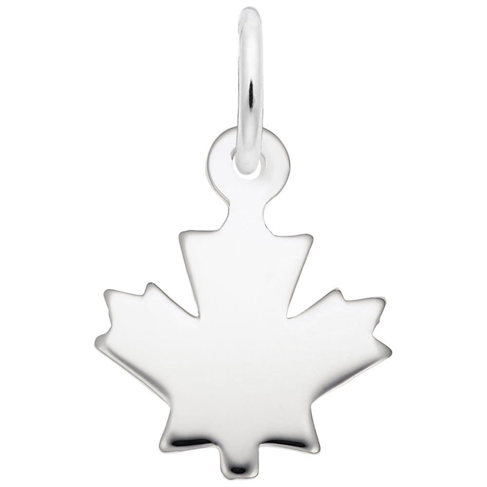 Flat Maple Leaf Accent Charm