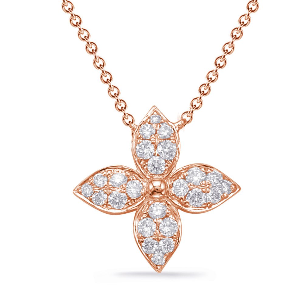 Floral Inspired Diamond Necklace
