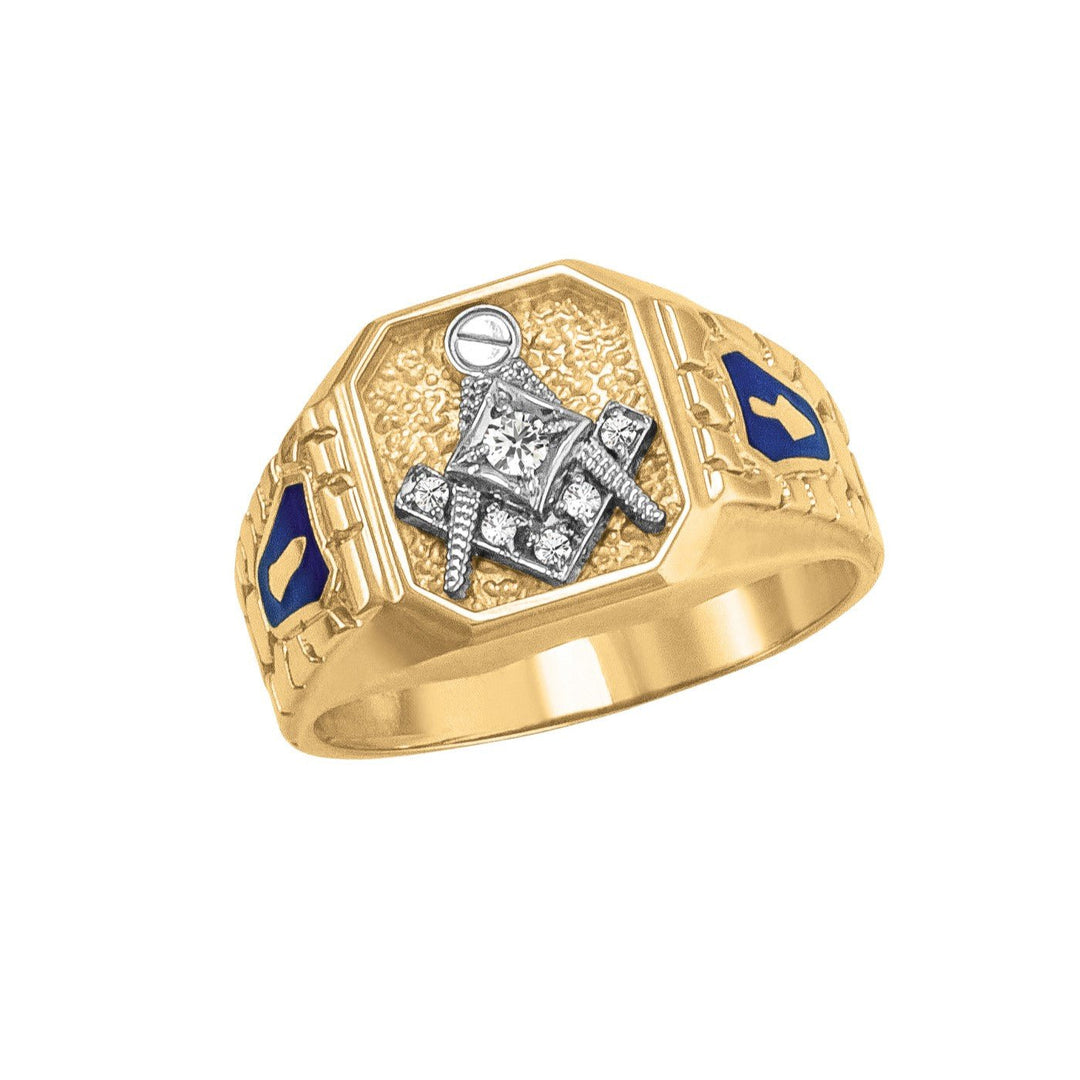 Gent'S Masonic Blue Lodge Ring