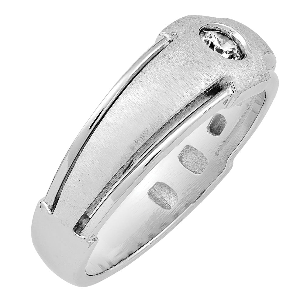 Gent'S Solitaire Ring - Fashion Ring - Design Jewellers Edmonton