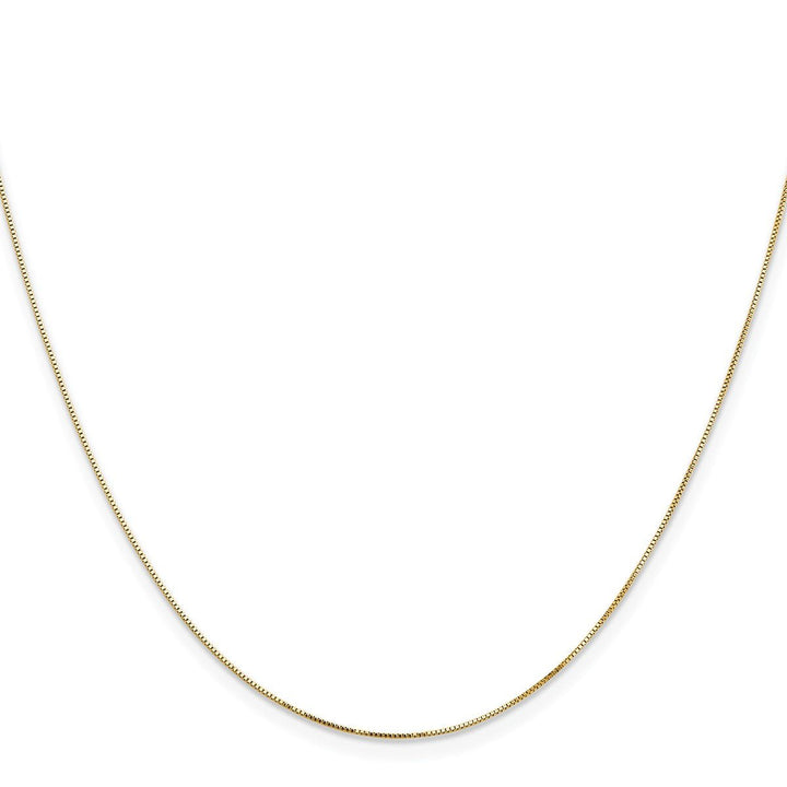 Gold 0.5mm Box Chain, 18" - Chain - Design Jewellers Edmonton