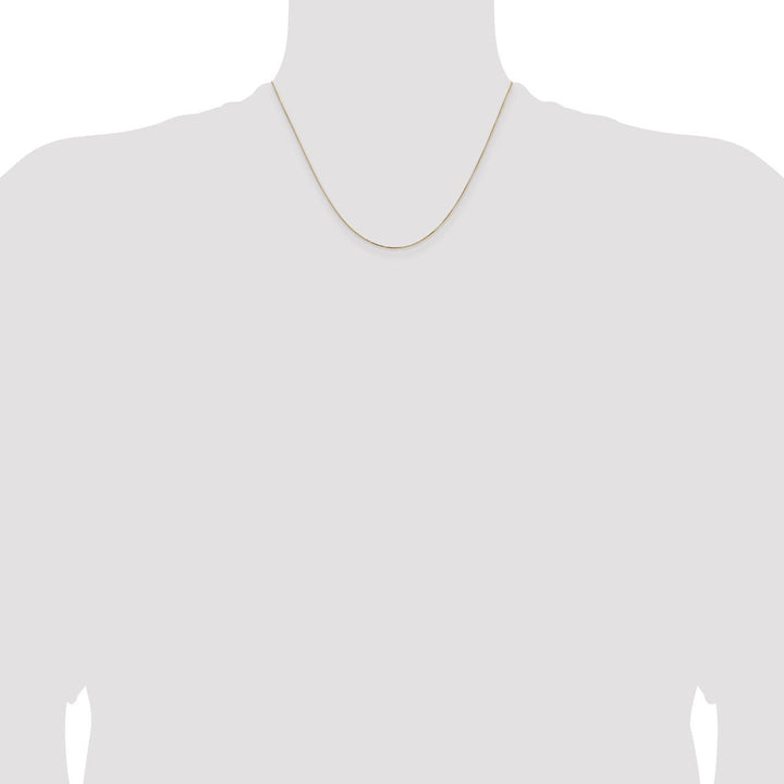 Gold 0.5mm Box Chain, 18" - Chain - Design Jewellers Edmonton