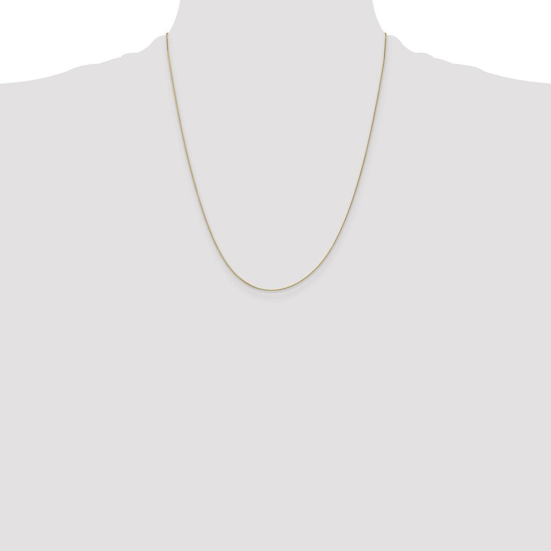 Gold 0.5mm Box Chain, 22