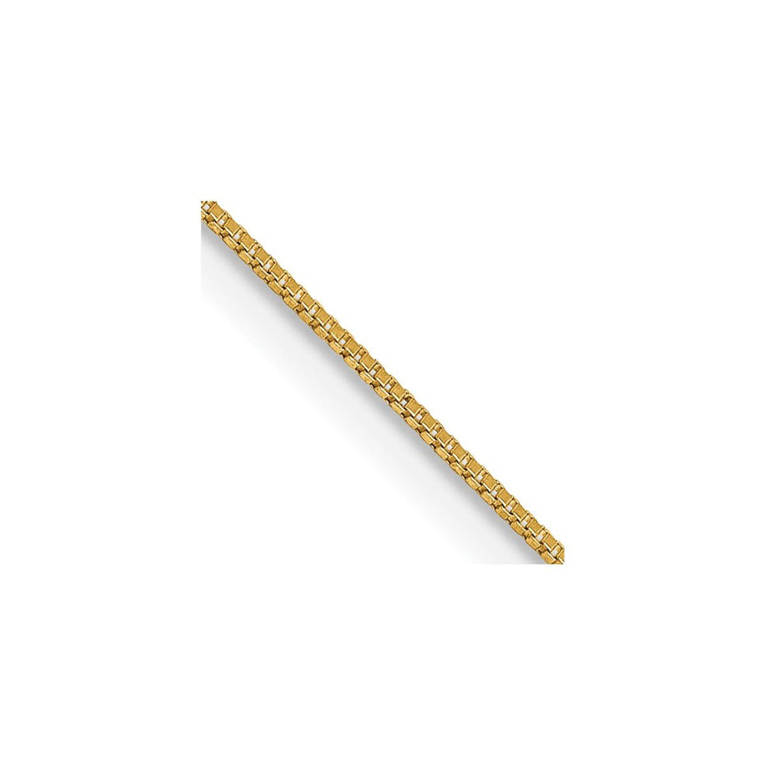 Gold 0.5mm Box Chain, 30"