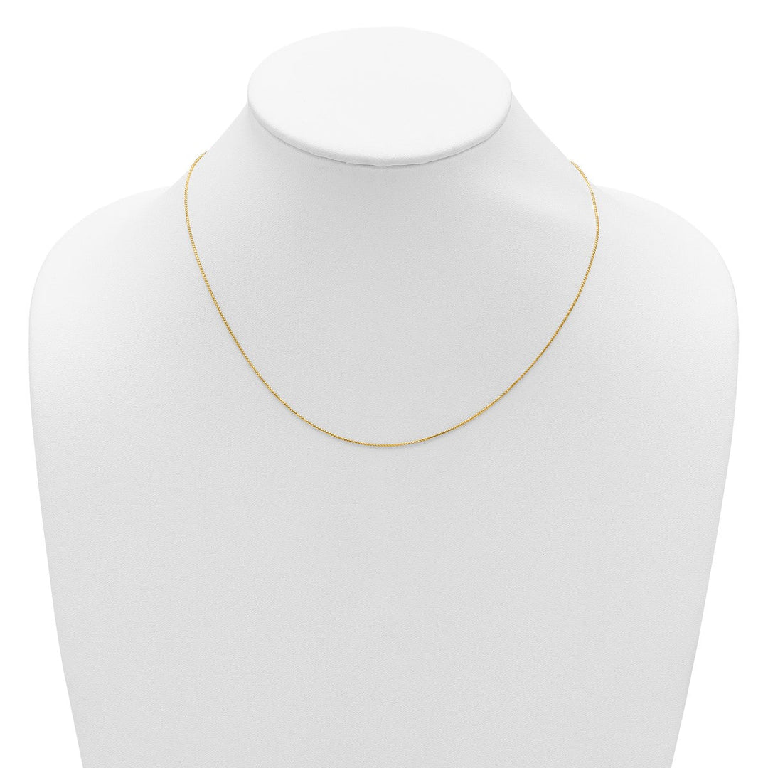 Gold 0.65mm Spiga (Wheat) Chain, 16