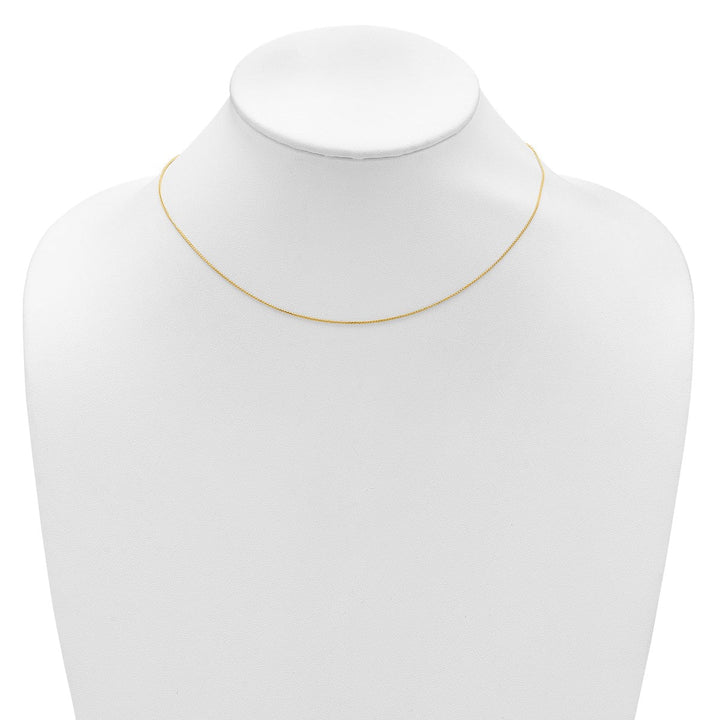 Gold 0.65mm Spiga (Wheat) Chain, 16" - Chain - Design Jewellers Edmonton