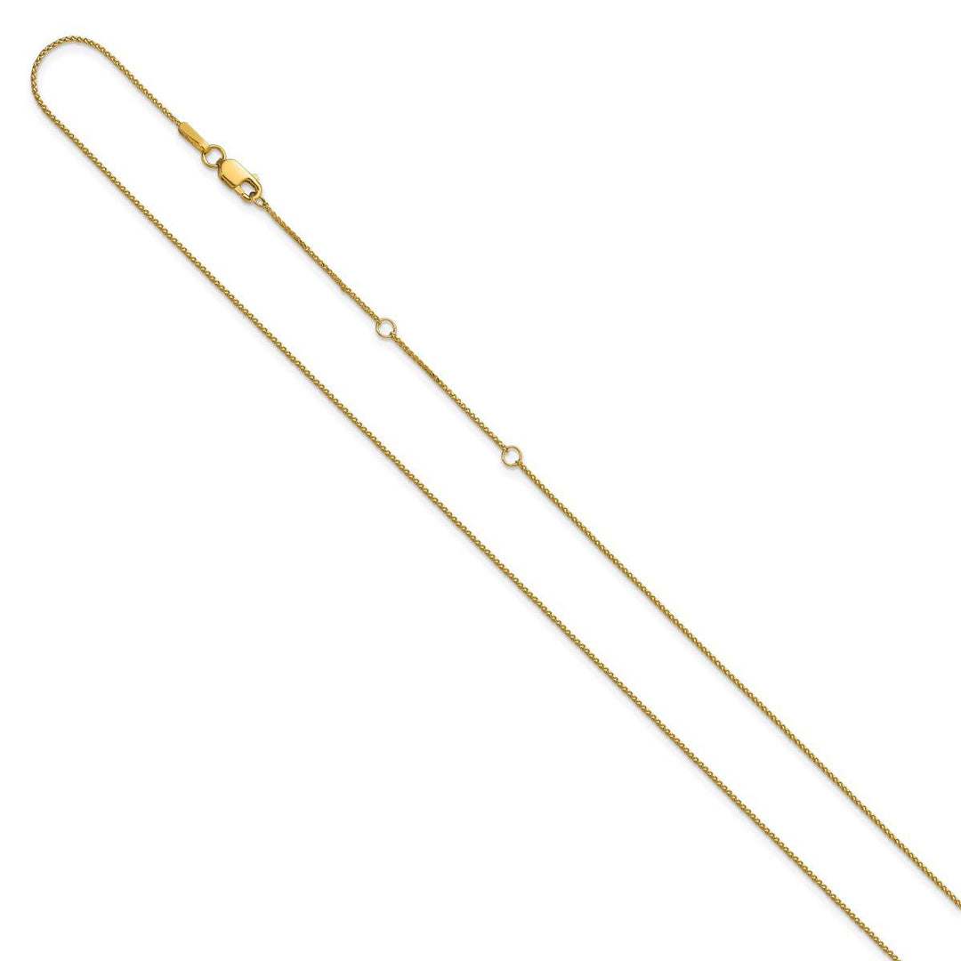 Gold 0.65mm Spiga (Wheat) Chain, 16