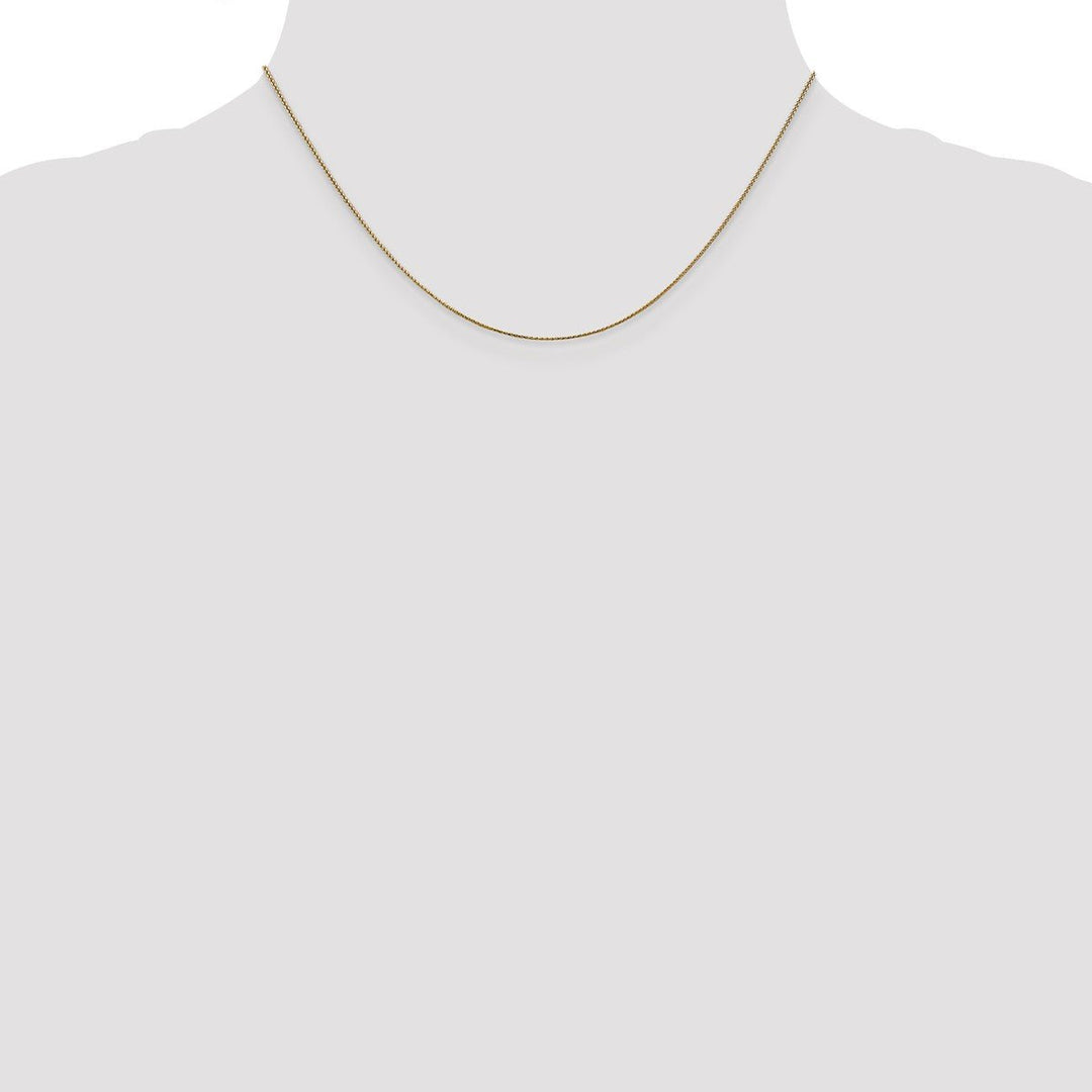 Gold 0.65mm Spiga (Wheat) Chain, 16