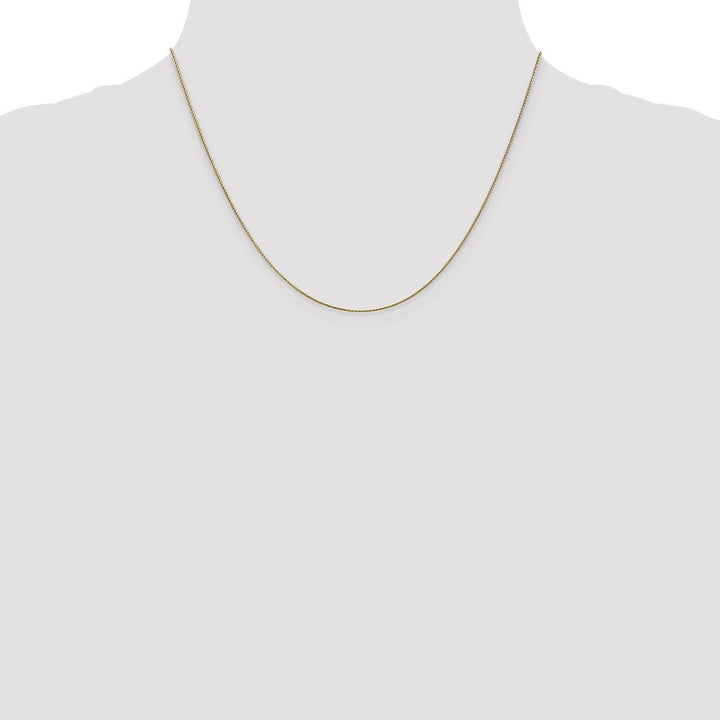 Gold 0.65mm Spiga (Wheat) Chain, 18" - Chain - Design Jewellers Edmonton