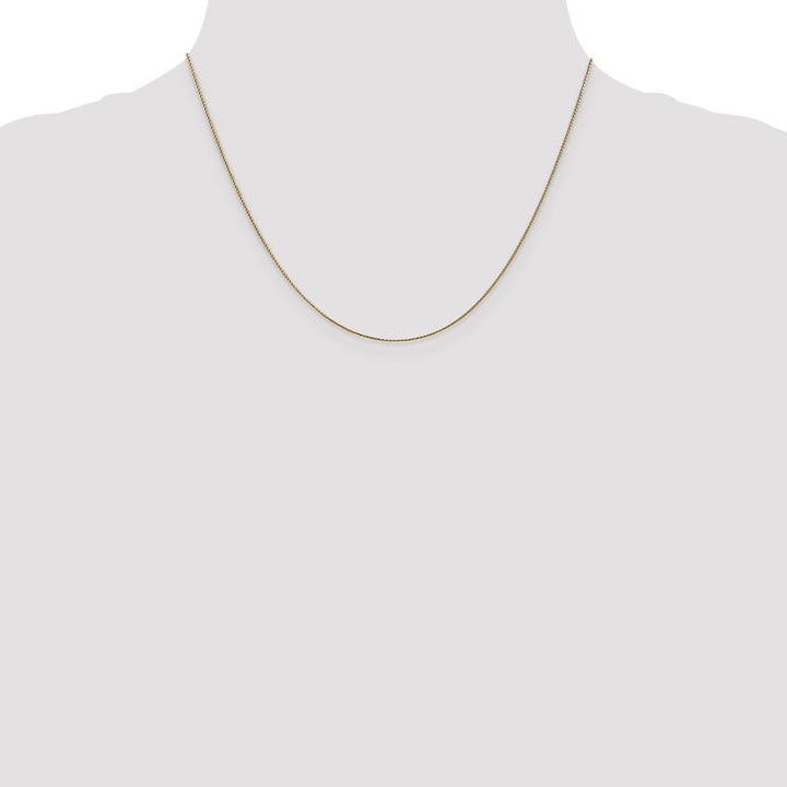 Gold 0.65mm Spiga (Wheat) Chain, 18" - Chain - Design Jewellers Edmonton