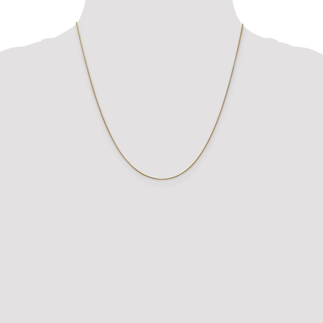 Gold 0.65mm Spiga (Wheat) Chain, 20
