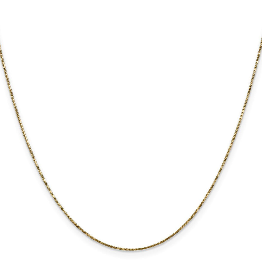 Gold 0.65mm Spiga (Wheat) Chain, 22