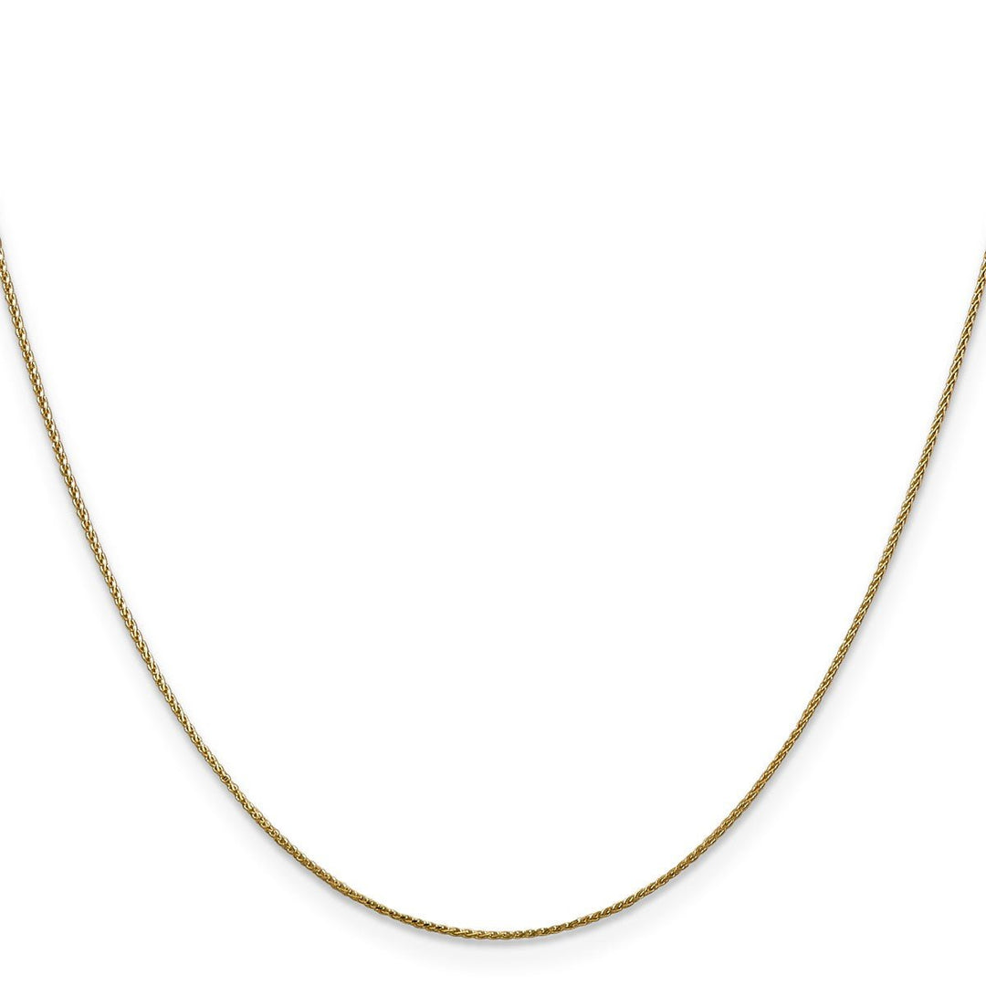 Gold 0.65mm Spiga (Wheat) Chain, 22