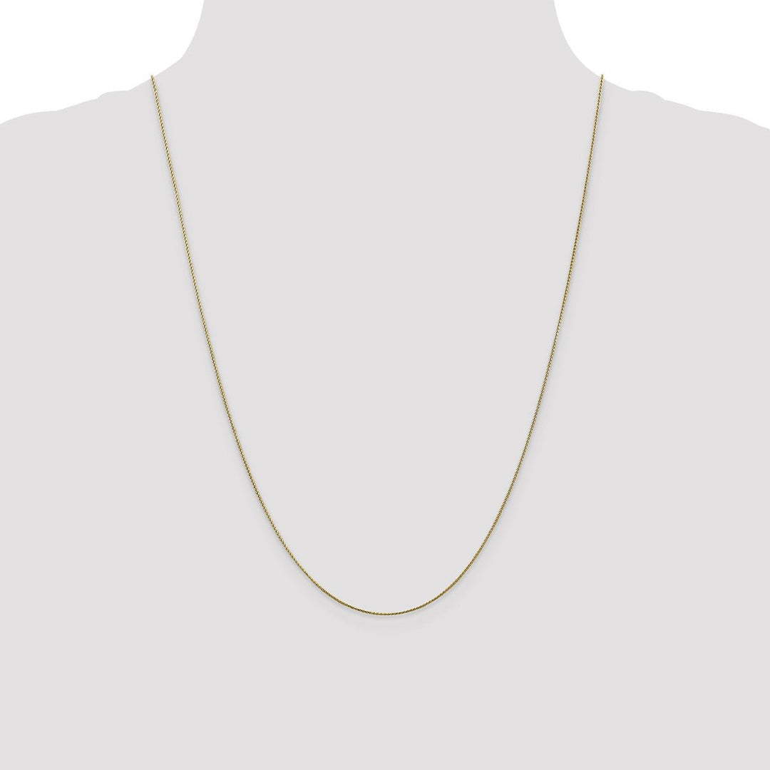 Gold 0.65mm Spiga (Wheat) Chain, 24