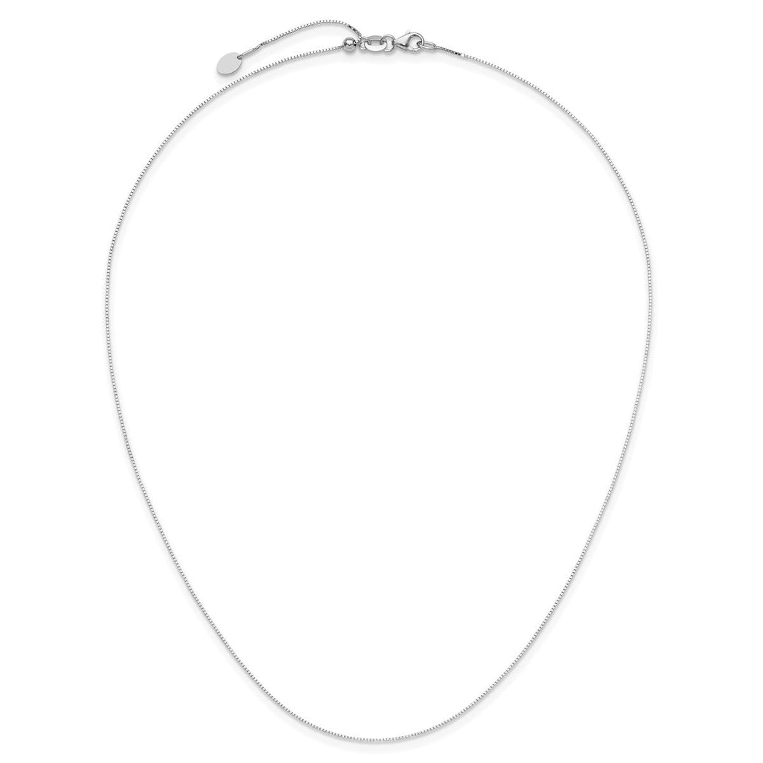 Gold 0.6mm Box Necklace, 18