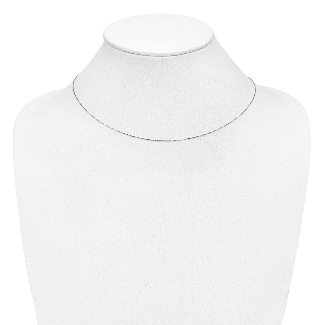 Gold 0.6mm Box Necklace, 18