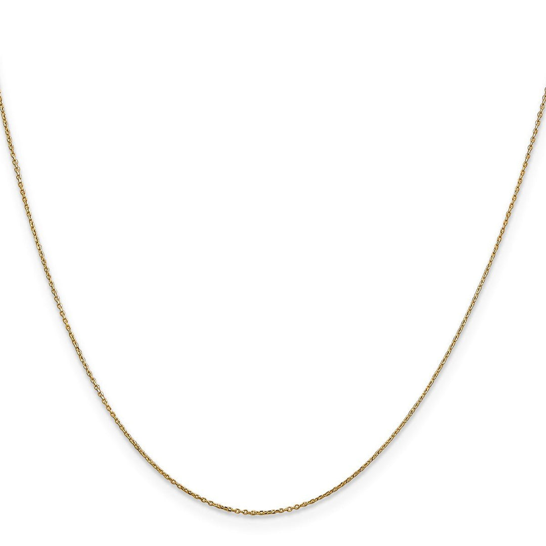 Gold 0.6mm Cable Chain, 18