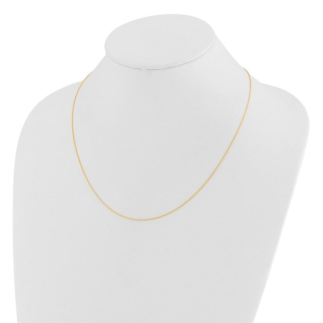 Gold 0.75mm Spiga (Wheat) Chain, 30
