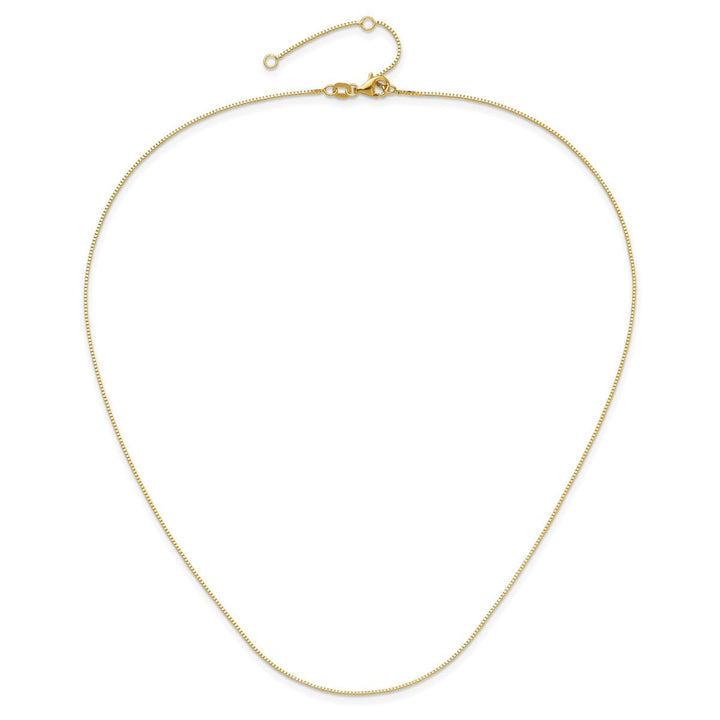 Gold 0.7mm Box Chain, 16" - Chain - Design Jewellers Edmonton