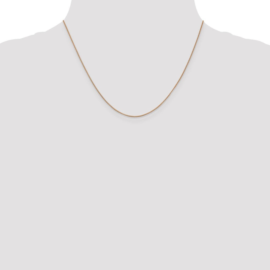 Gold 0.7mm Box Chain, 18