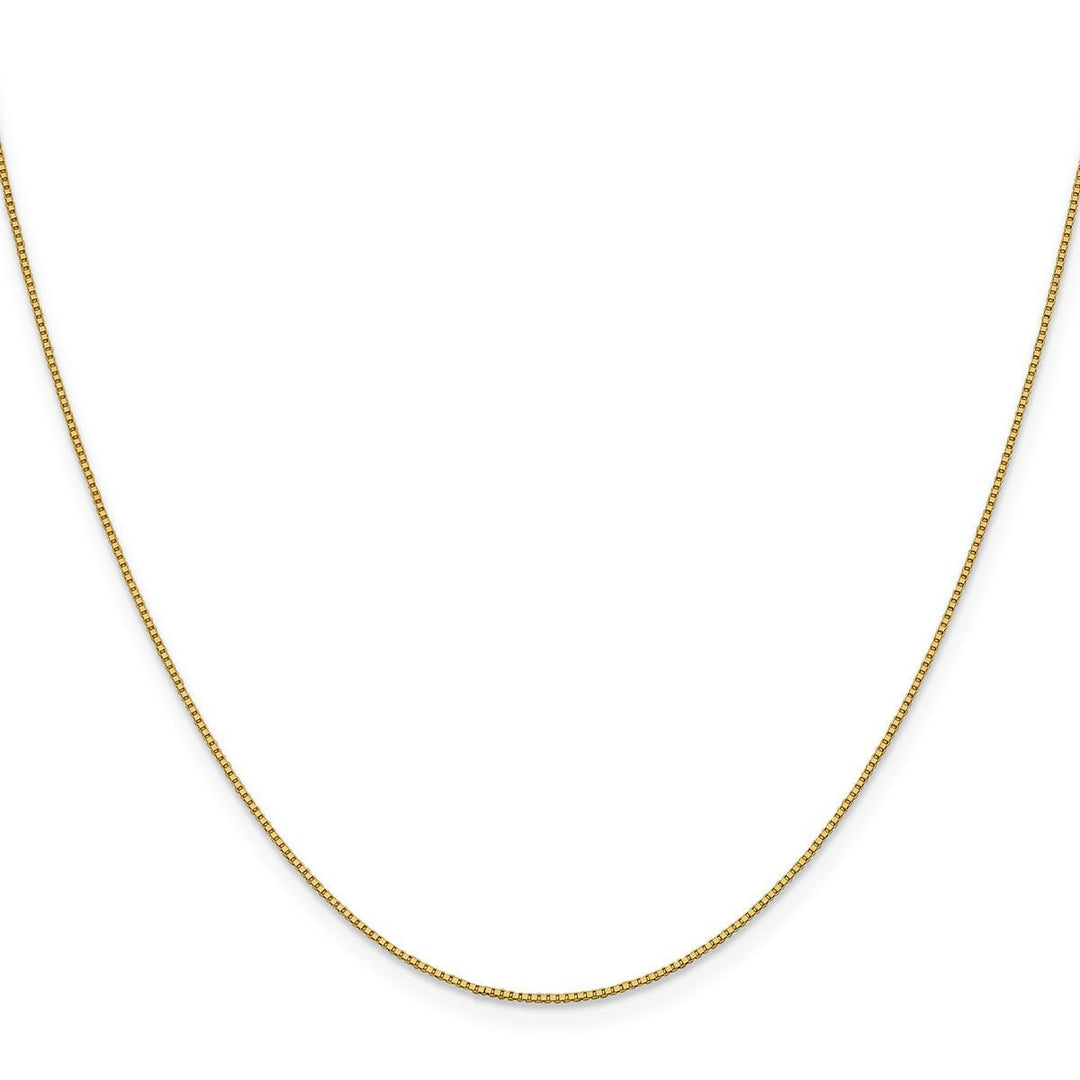 Gold 0.7mm Box Chain, 18