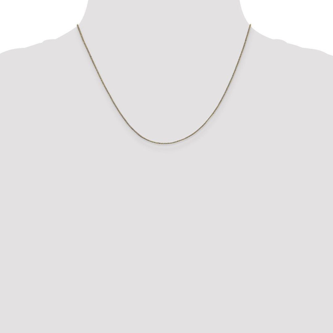 Gold 0.7mm Box Chain, 18