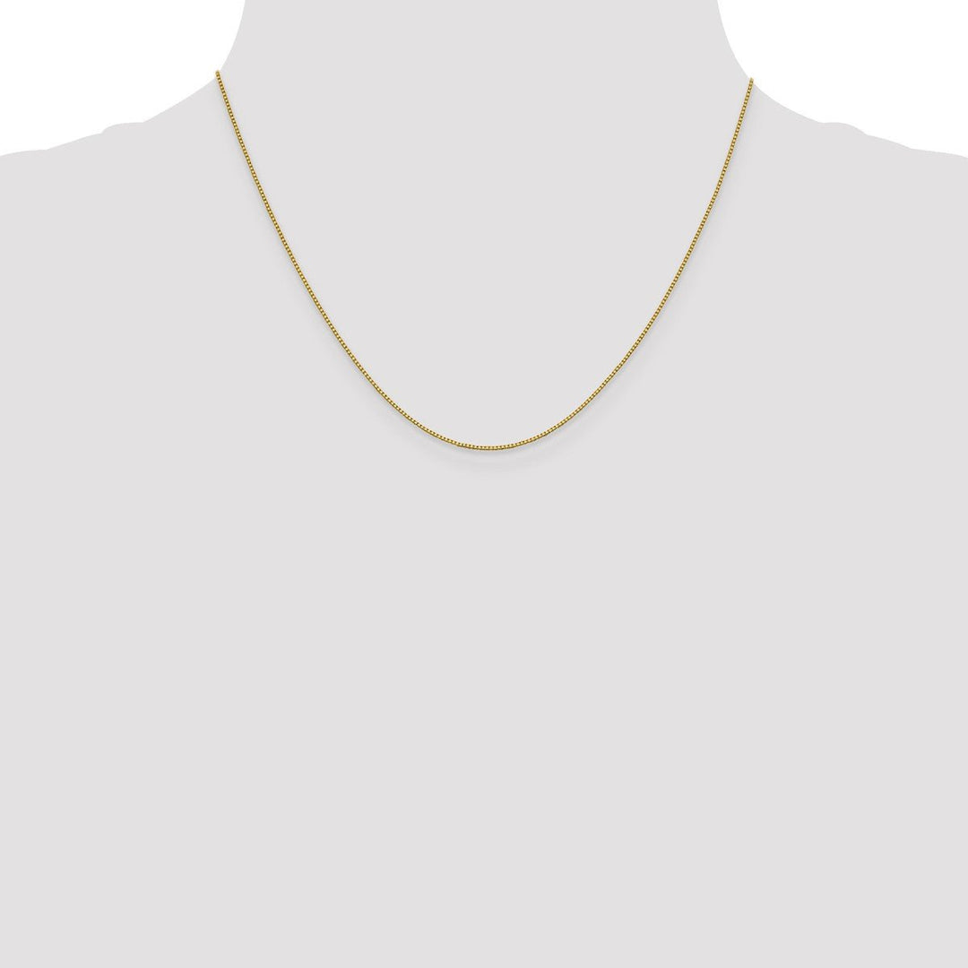 Gold 0.7mm Box Chain, 18