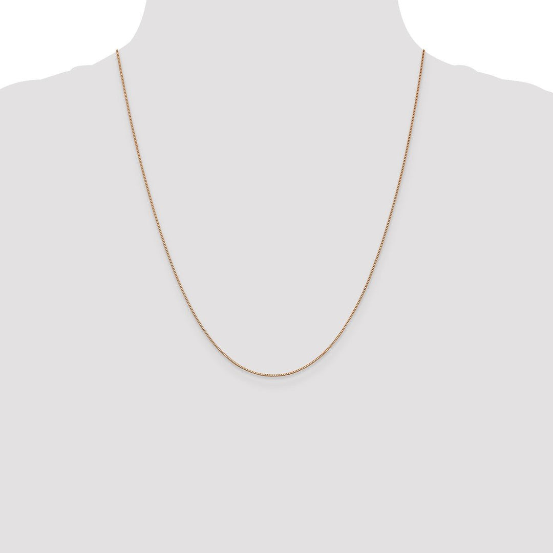 Gold 0.7mm Box Chain, 22