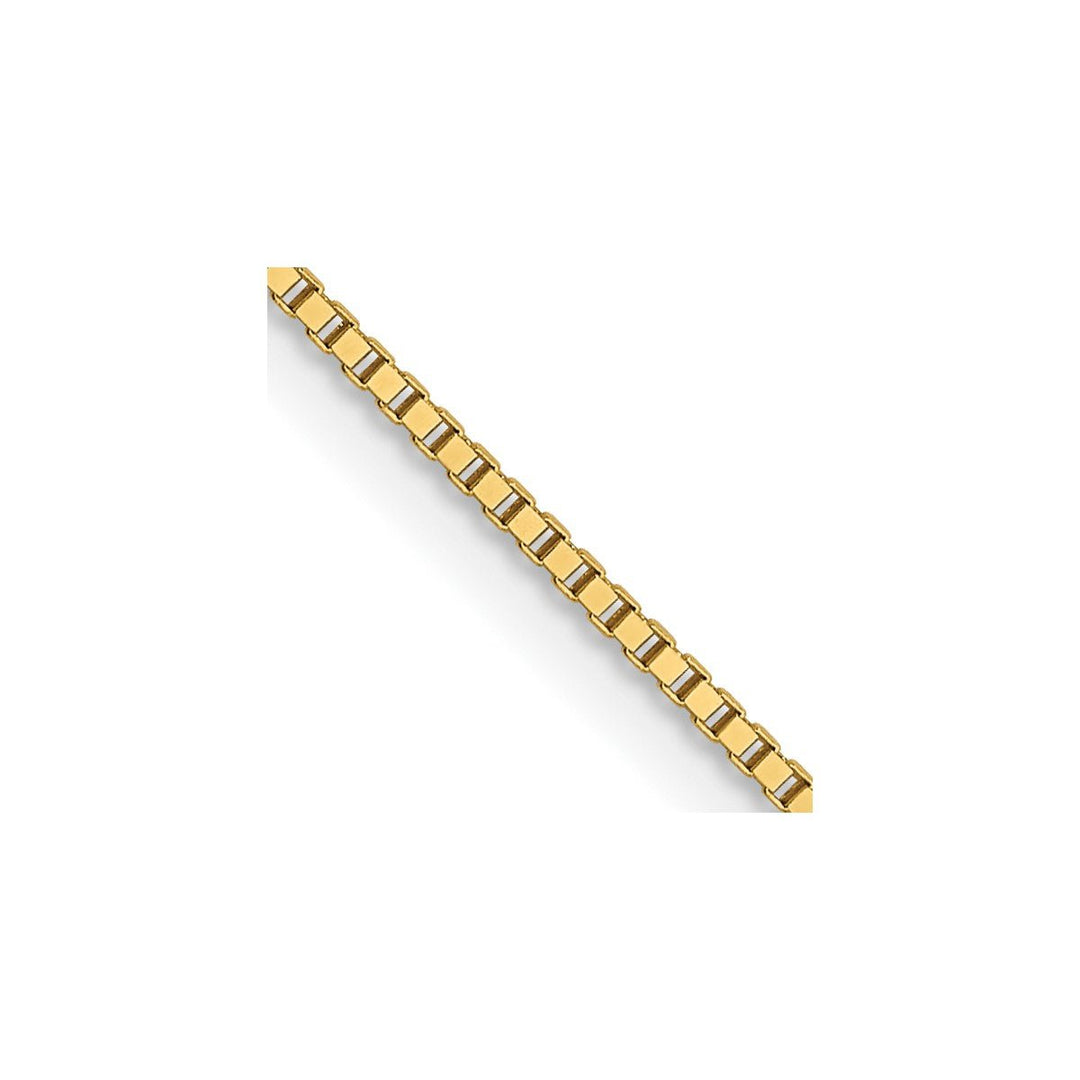 Gold 0.7mm Box Chain, 22"