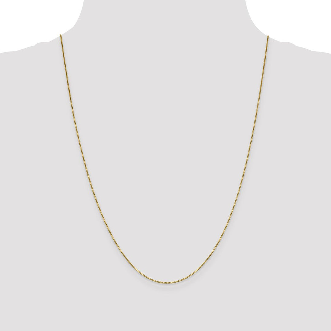 Gold 0.7mm Box Chain, 24