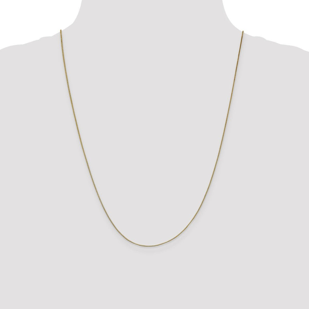 Gold 0.7mm Box Chain, 24
