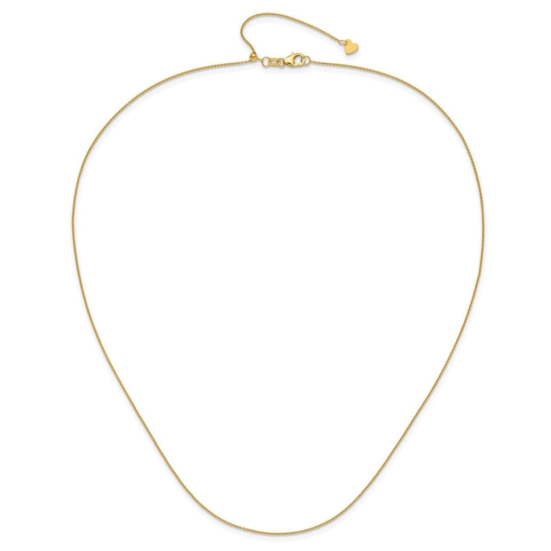 Gold 0.7mm Cable Chain, 22