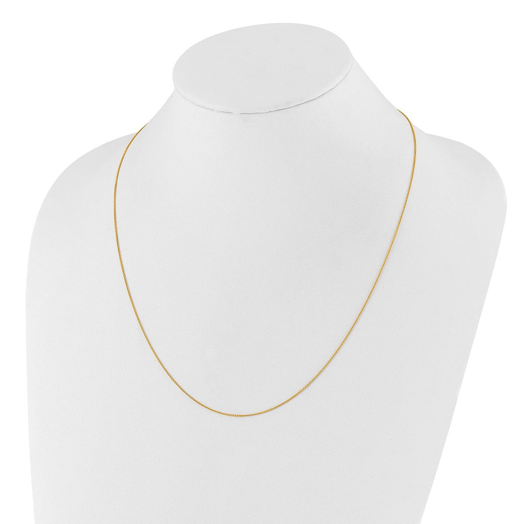 Gold 0.7mm Cable Chain, 22