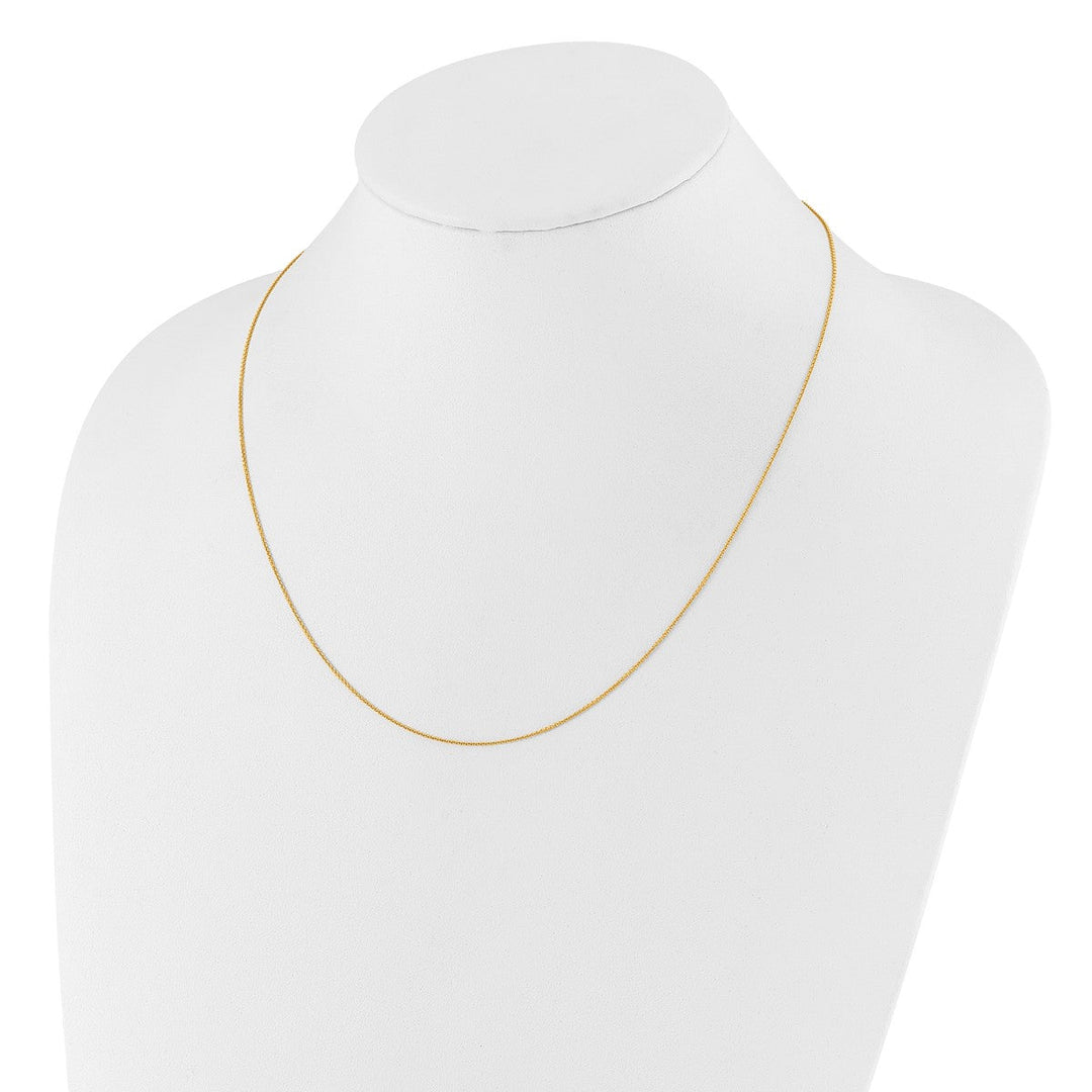 Gold 0.7mm Cable Chain, 22