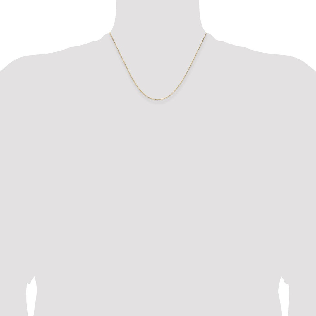 Gold 0.85mm Cable Chain, 18