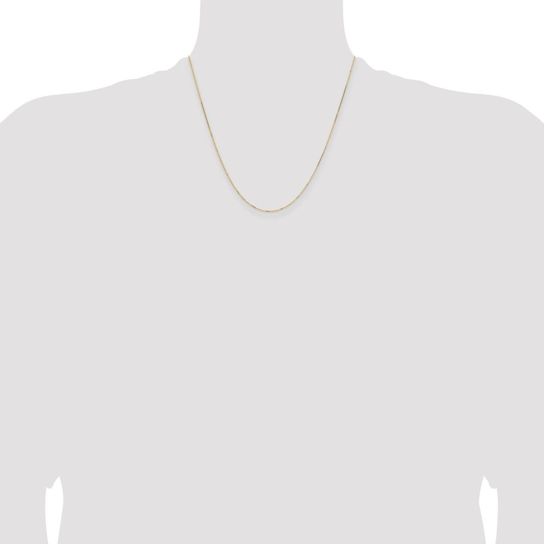 Gold 0.85mm Cable Chain, 20