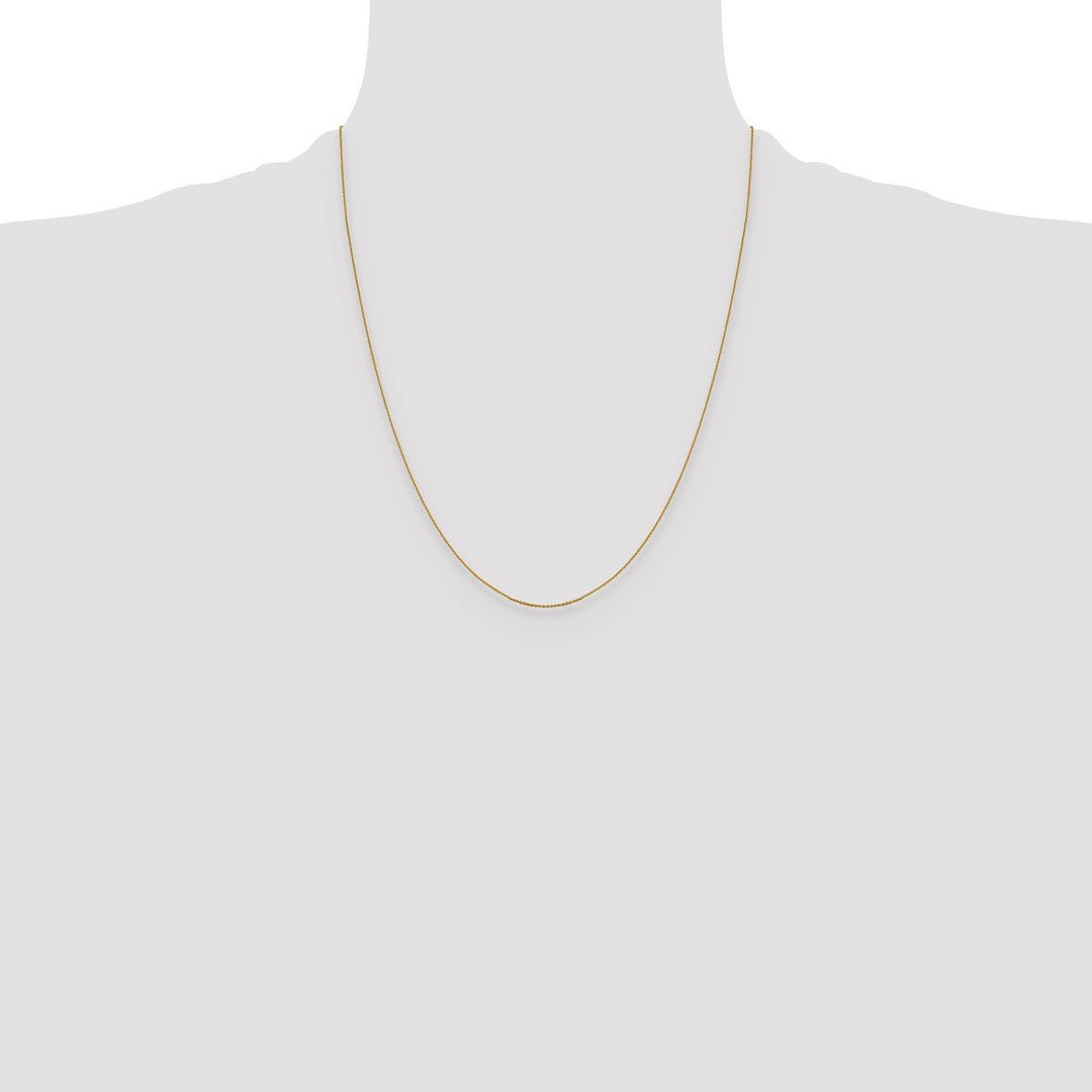 Gold 0.85mm Cable Chain, 22