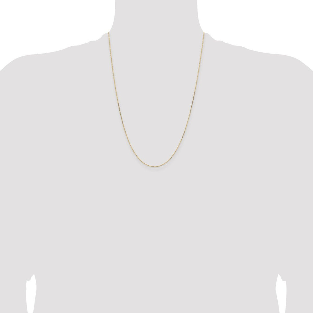 Gold 0.85mm Cable Chain, 24