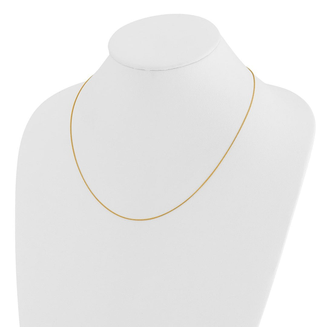 Gold 0.85mm Spiga (Wheat) Chain, 30