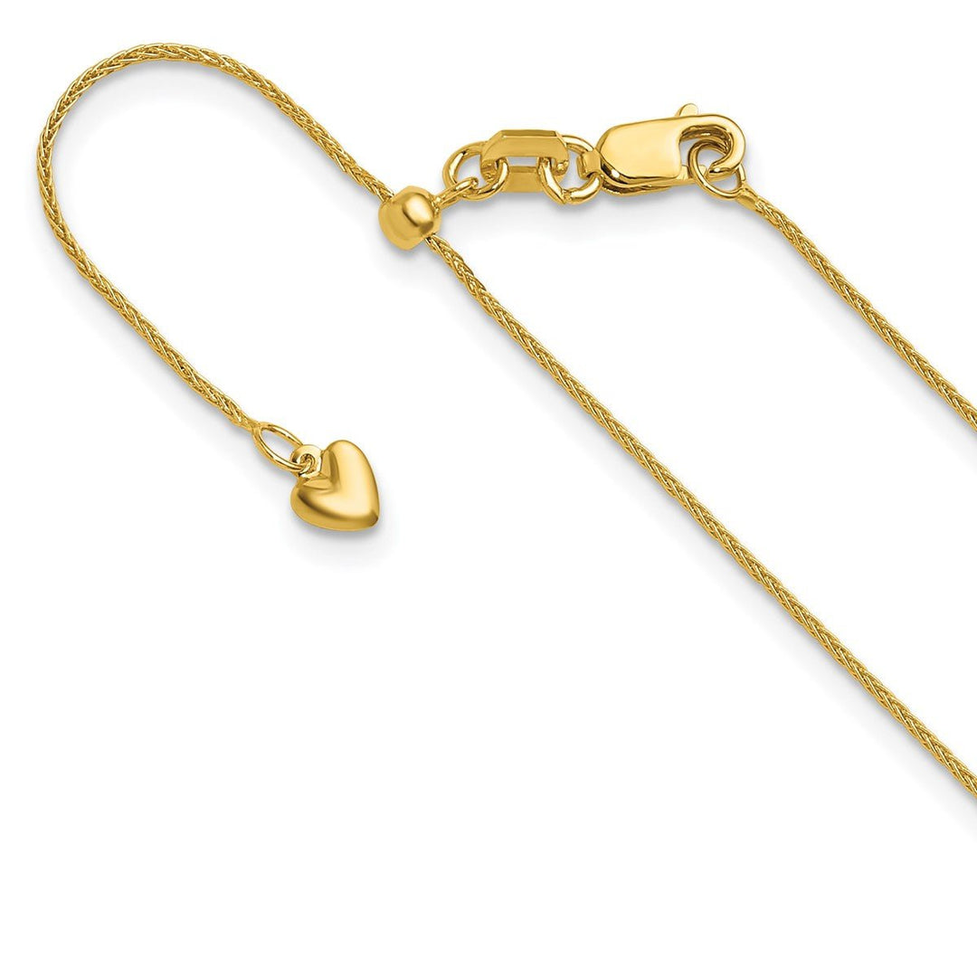 Gold 0.85mm Spiga (Wheat) Chain, 30"