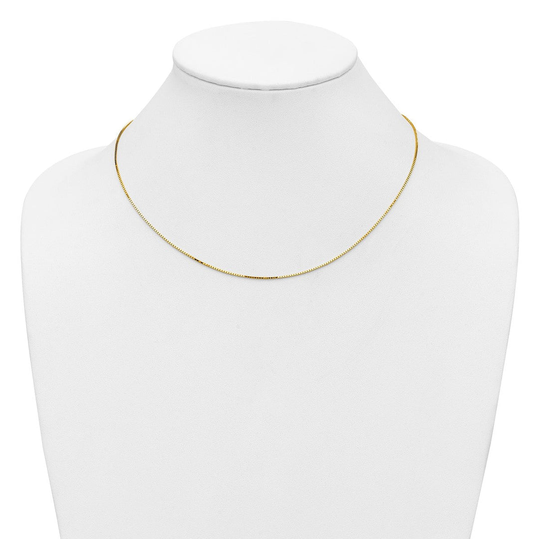 Gold 0.89mm Box Chain, 16