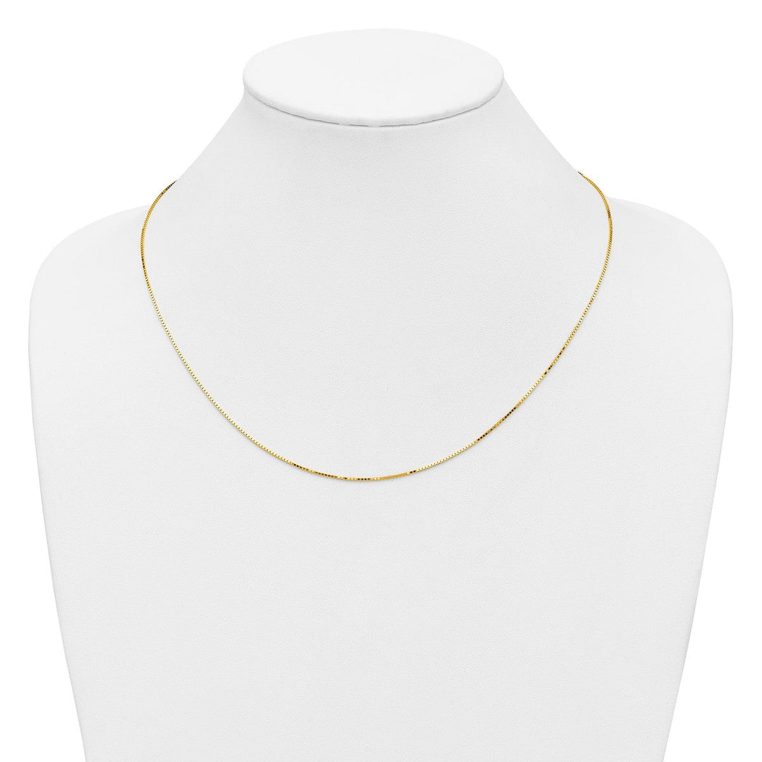 Gold 0.89mm Box Chain, 16