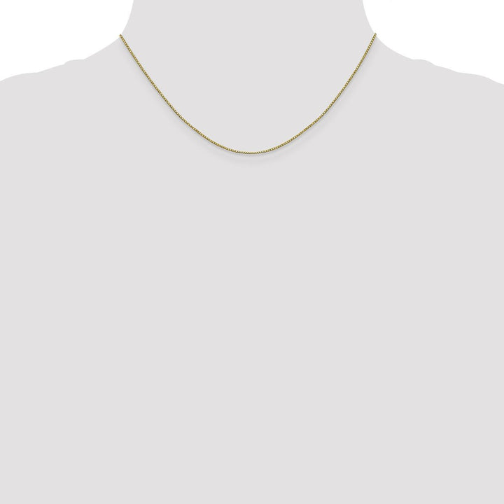 Gold 0.8mm Box Chain, 16" - Chain - Design Jewellers Edmonton