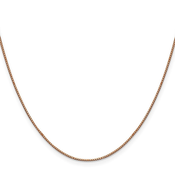 Gold 0.8mm Box Chain, 16" - Chain - Design Jewellers Edmonton