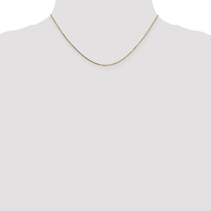 Gold 0.8mm Box Chain, 16" - Chain - Design Jewellers Edmonton
