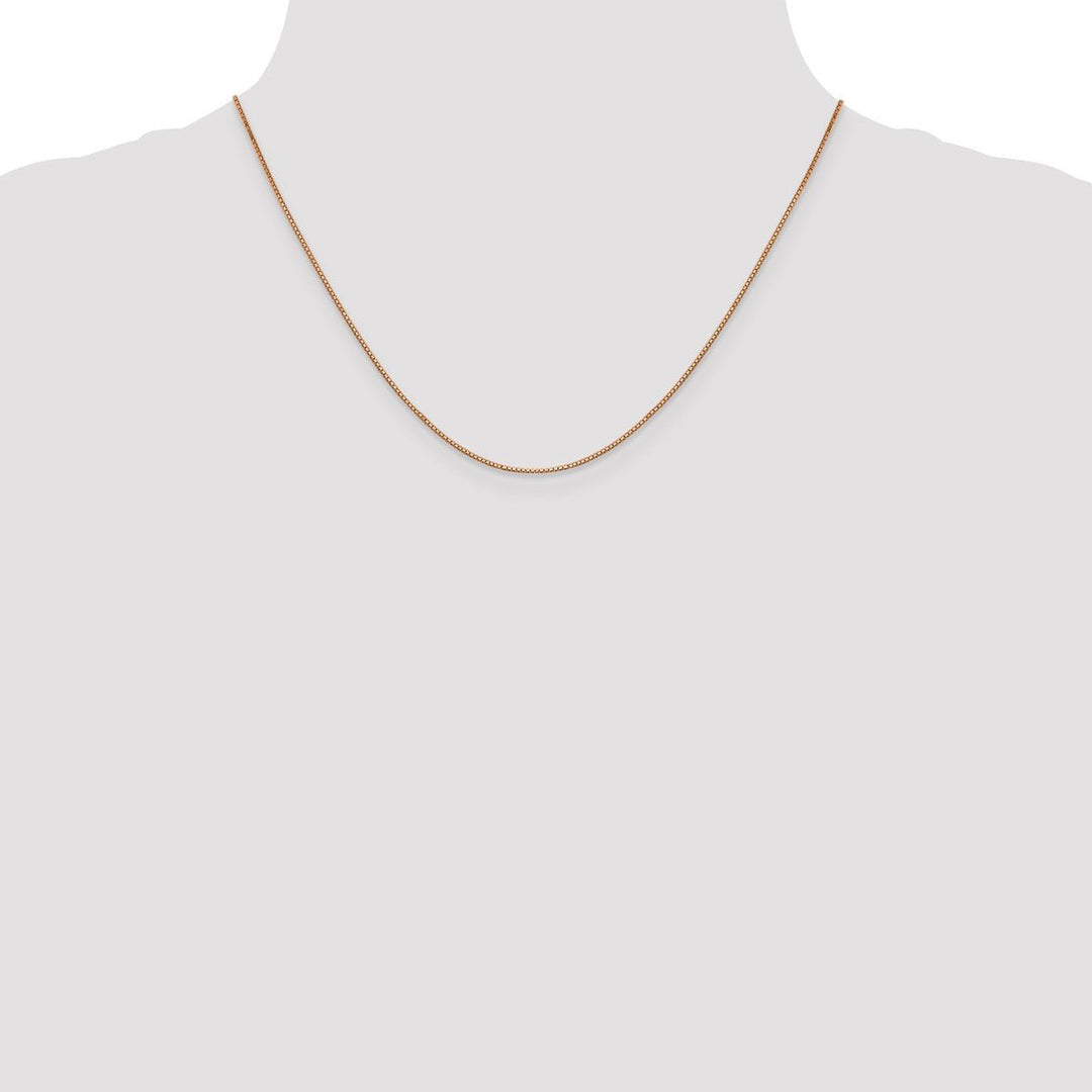 Gold 0.8mm Box Chain, 18