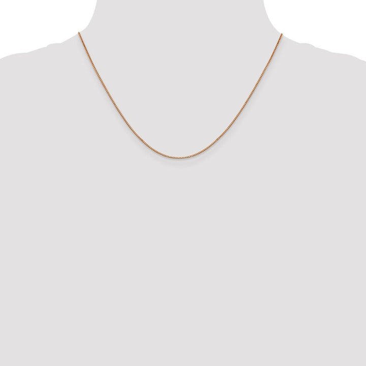 Gold 0.8mm Box Chain, 18" - Chain - Design Jewellers Edmonton