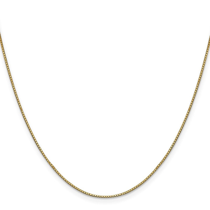 Gold 0.8mm Box Chain, 18" - Chain - Design Jewellers Edmonton