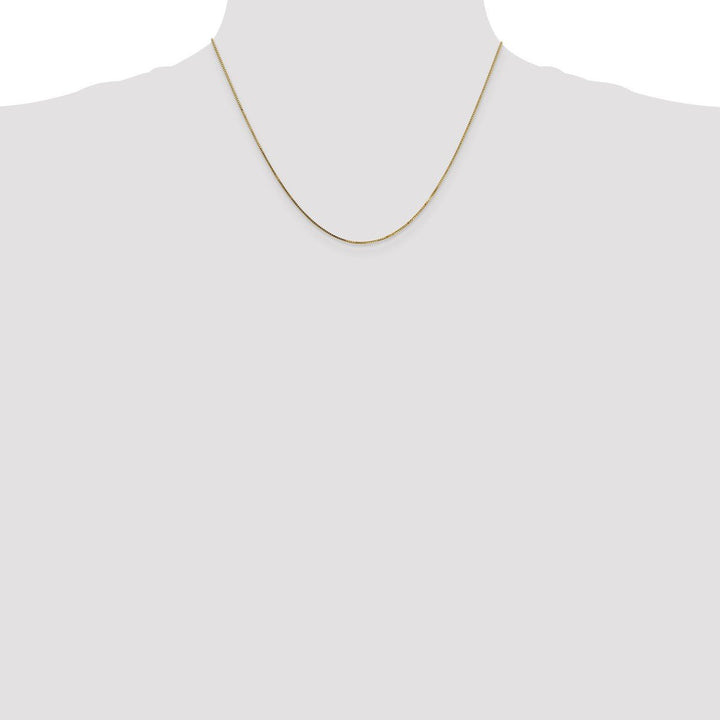 Gold 0.8mm Box Chain, 18" - Chain - Design Jewellers Edmonton