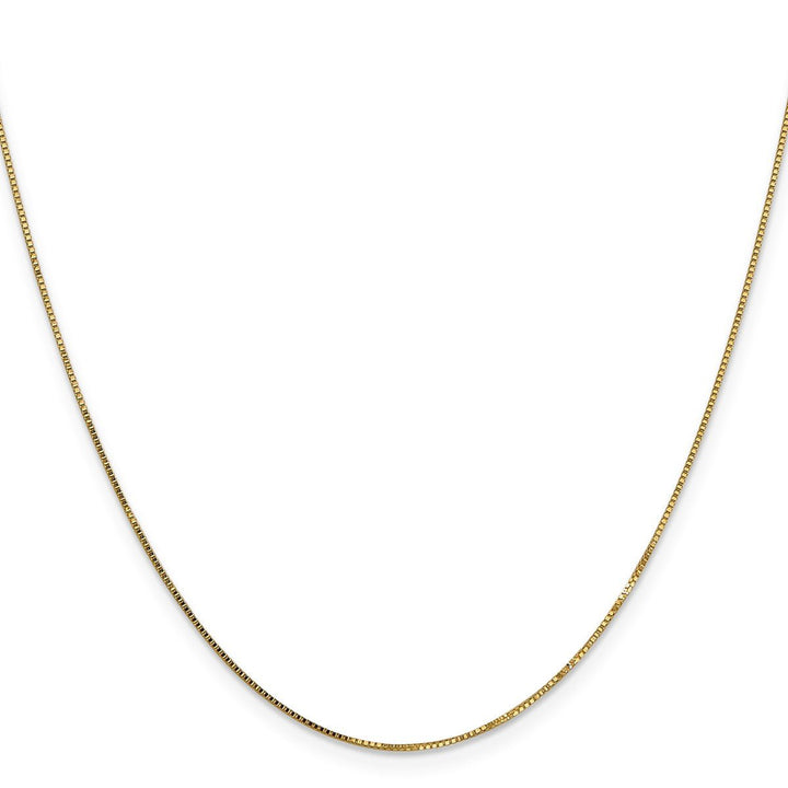 Gold 0.8mm Box Chain, 18" - Chain - Design Jewellers Edmonton